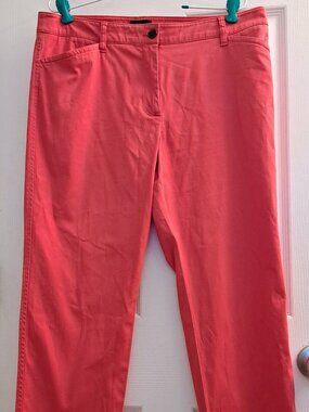 TALBOTS The Perfect Chino Pant Cotton Relaxed Fit Pink Size 12P Petite pink VGUC